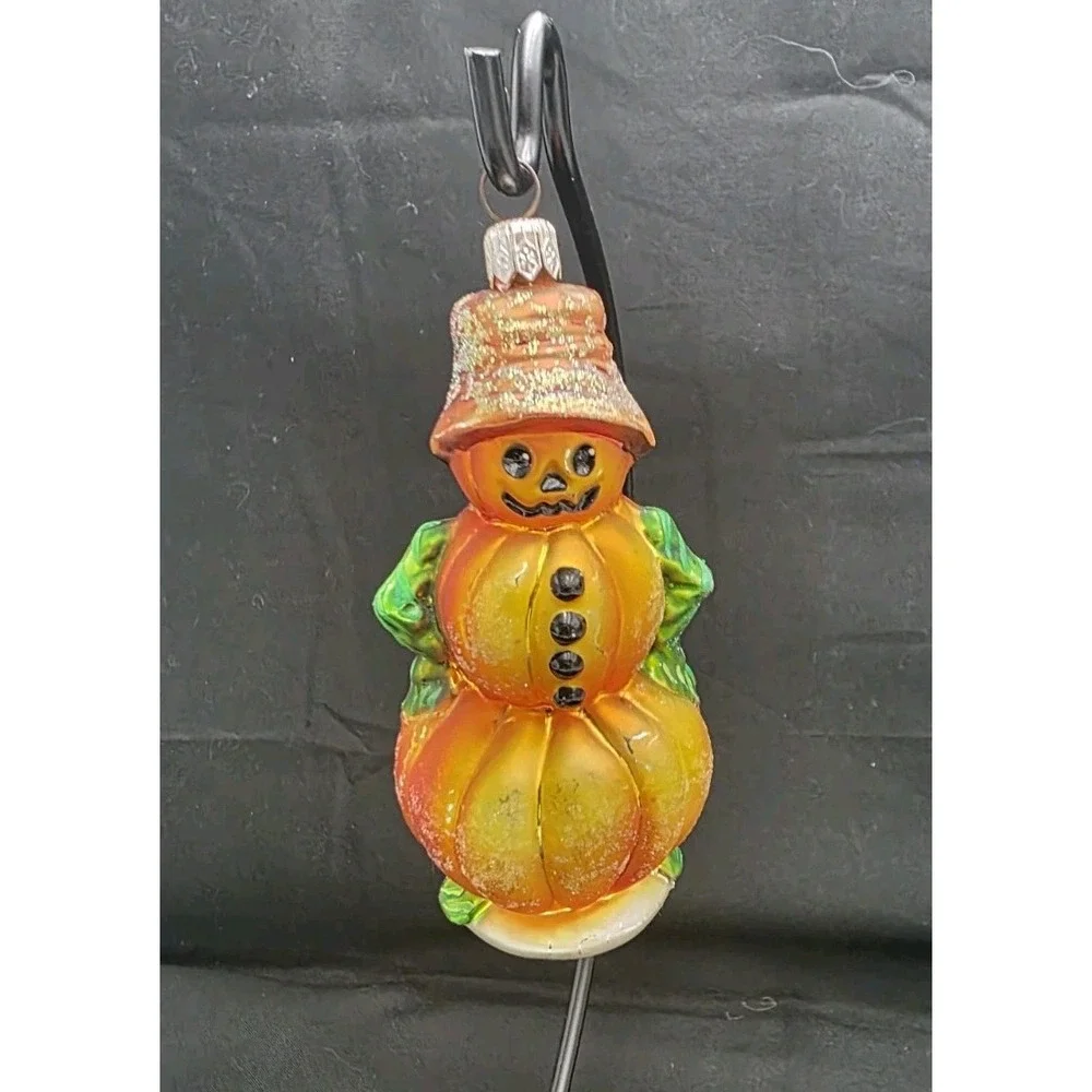 VTG 1999 Christopher Radko Leader of the Patch Jr Pumpkin Halloween Ornament